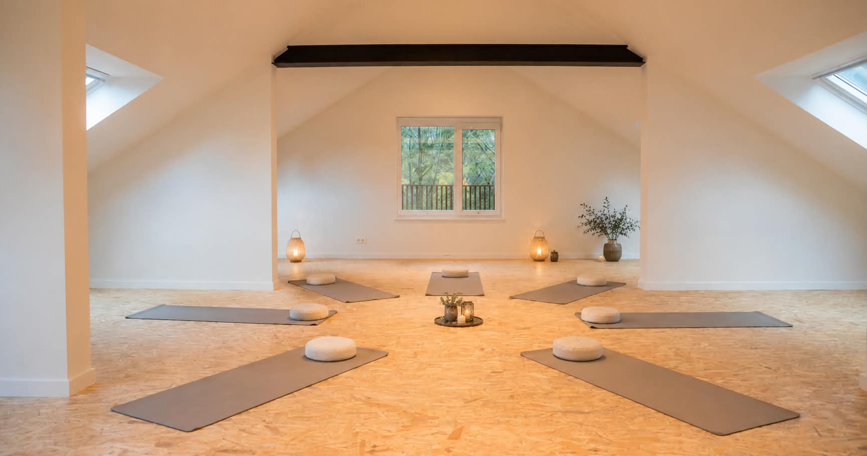 Salle de yoga du gîte